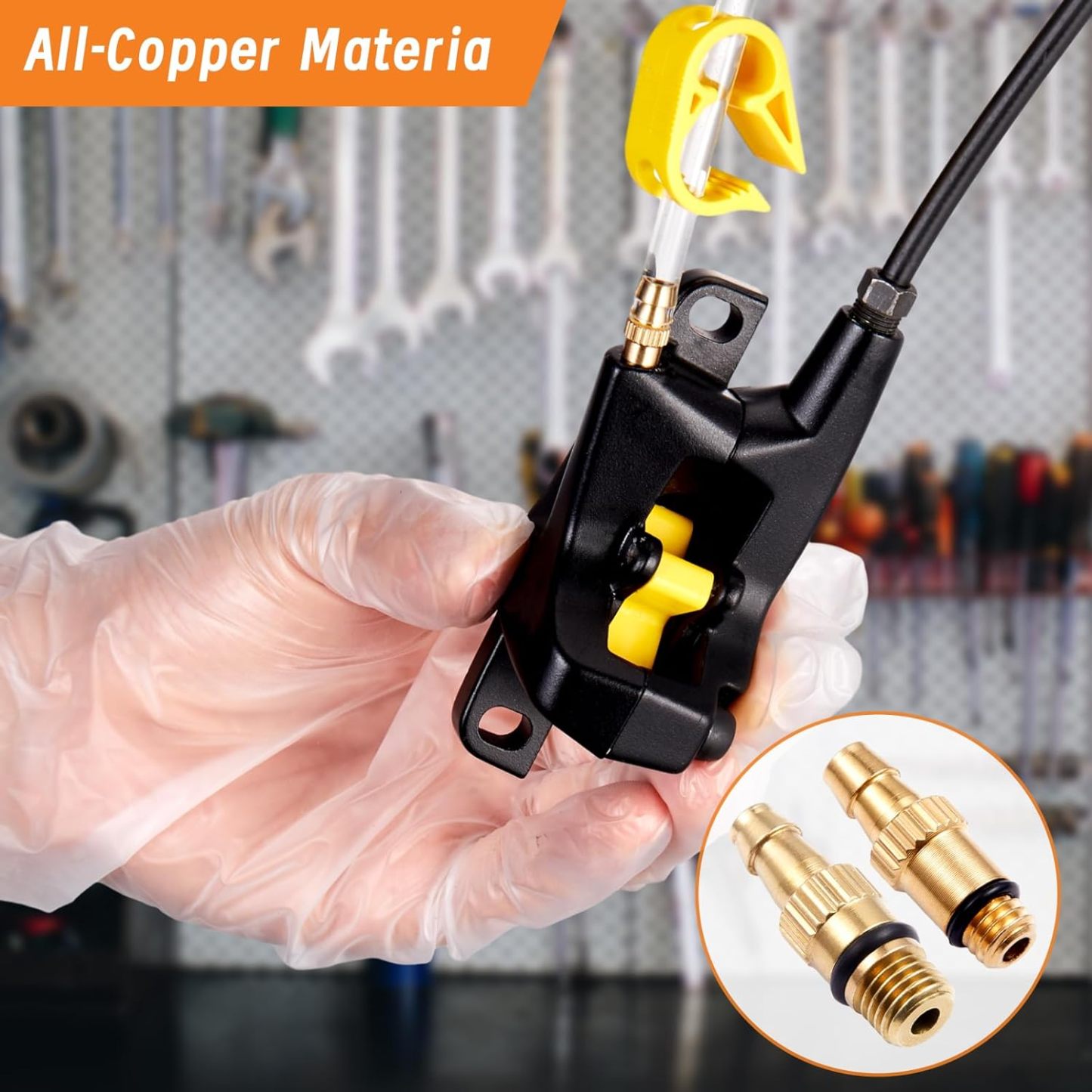 Brake Bleed Kit for SRAM, Avid Range of Hydraulic Disc Brakes, Including High Performance DOT 5.1 Brake Fluid(120ml)