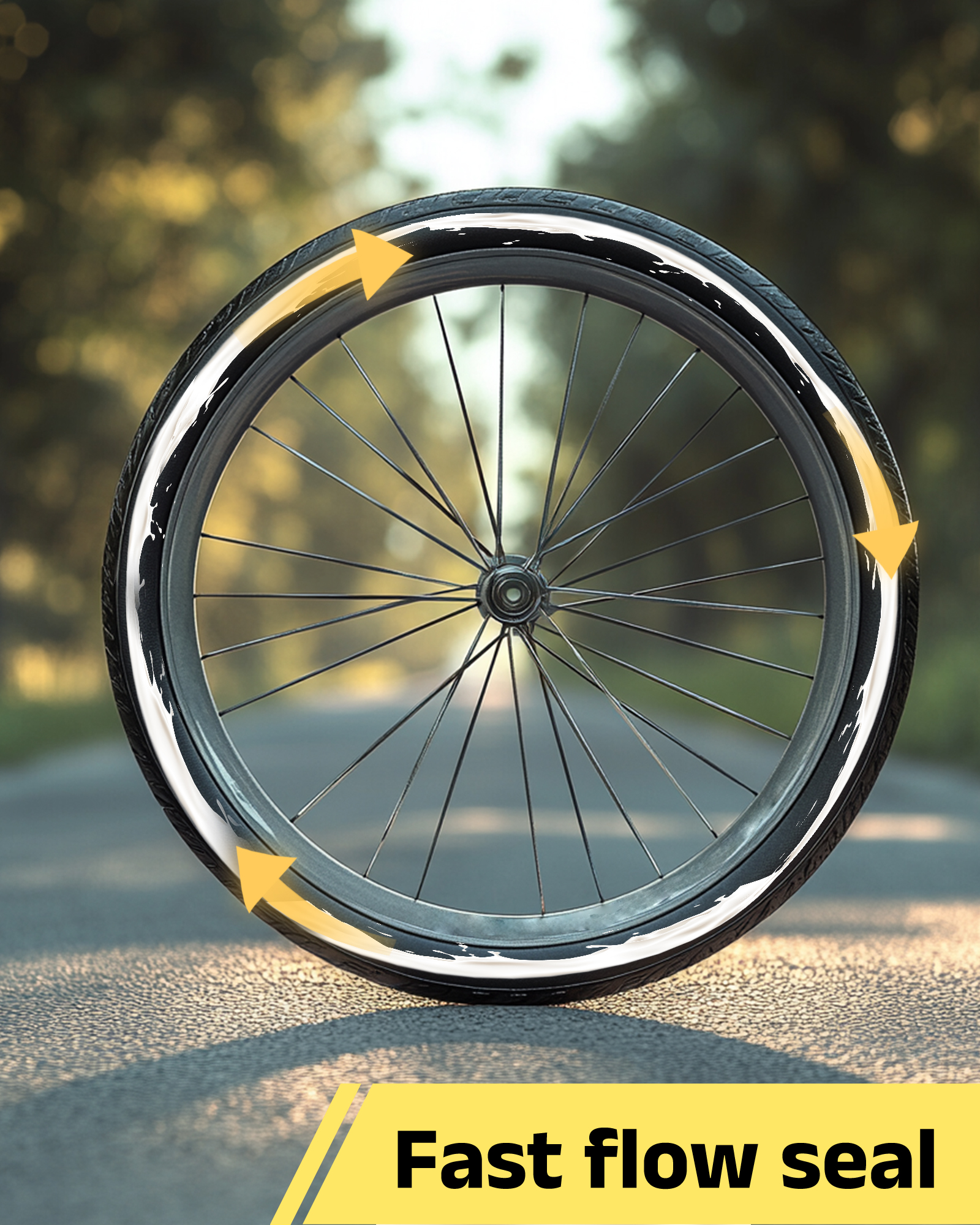 CHUMXINY Tubeless Tire Sealant, Injectable MTB Tire Sealant, Seals Air Holes Up to 6.5 mm, Suitable for Mountain Bike and Road Bike Tires