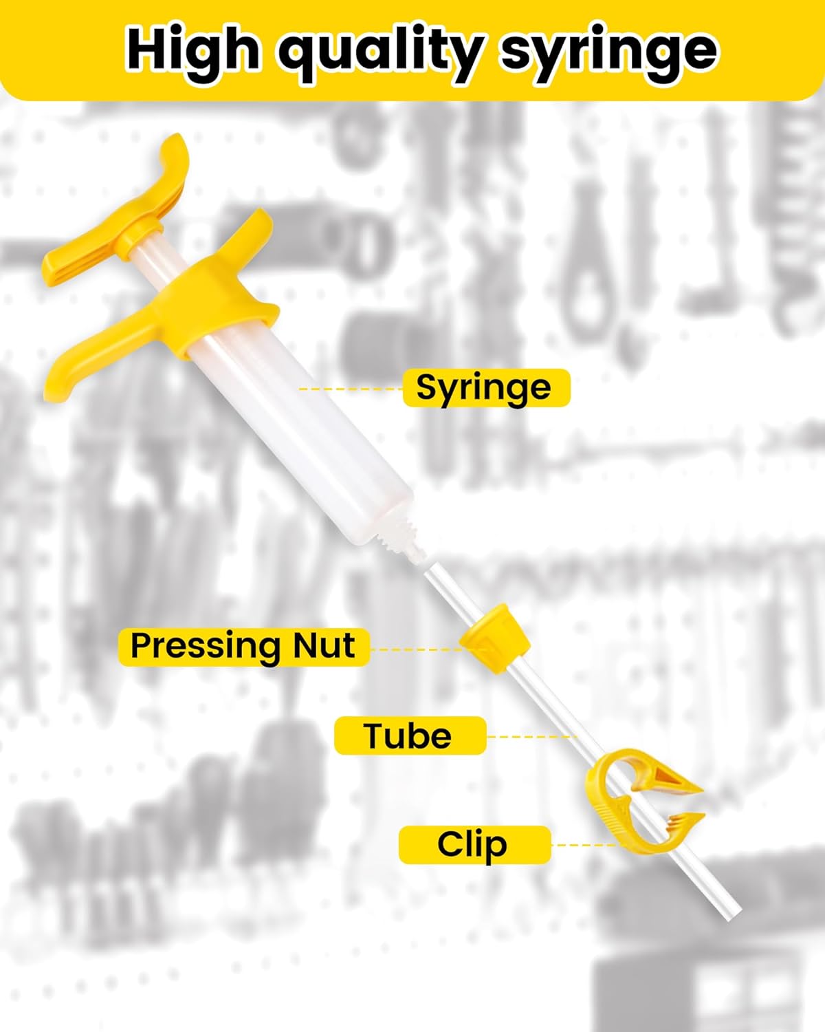 Brake Bleed Kit for Shimano, TEKTRO, TRP Hydraulic Disc Brakes. Bicycle Hydraulic Brake Bleed Kit Includes Brass Connector, 150ML Mineral Oil Brake Fluid.