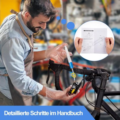 CHUMXINY bleeding kit for MAGURA disc brakes, bleeding kit Contains high-performance mineral brake fluid (120ml).