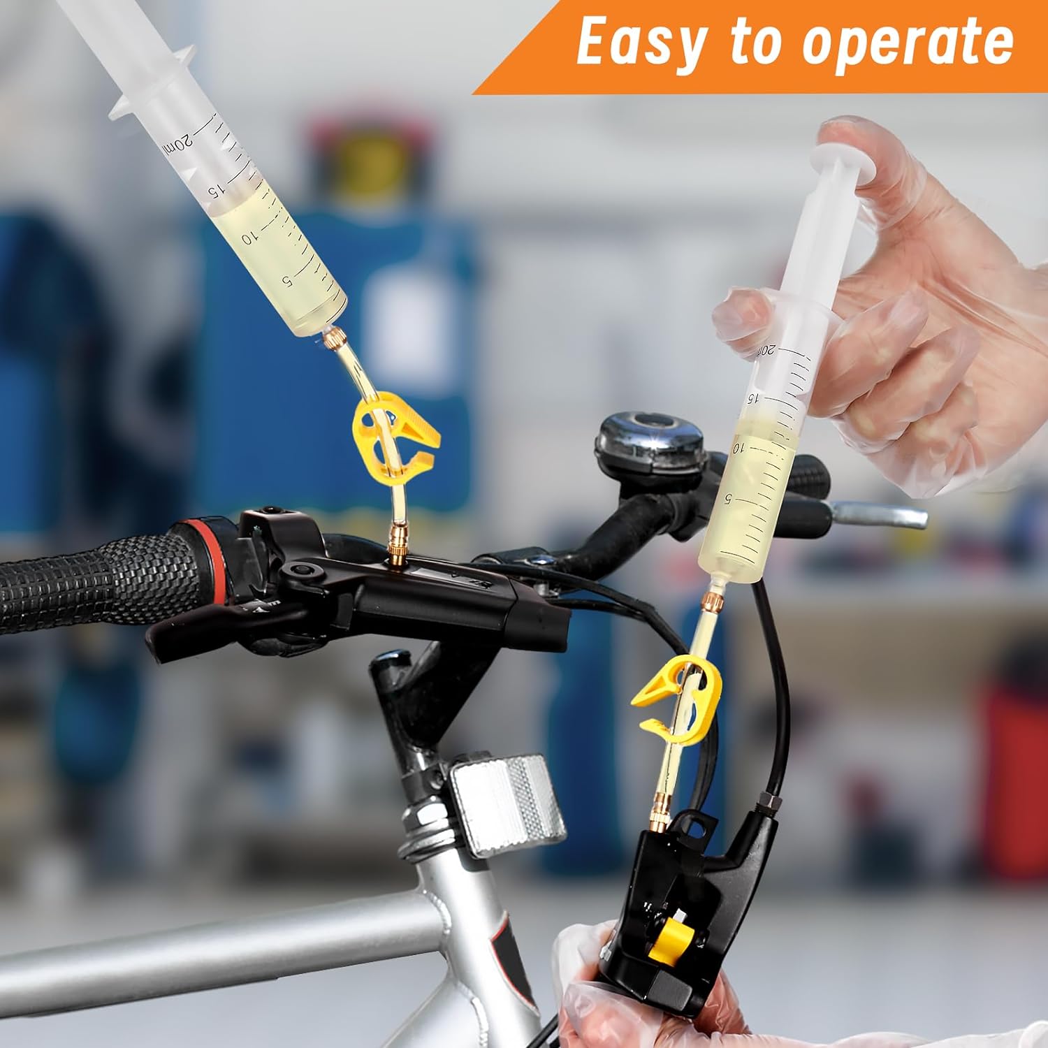 Brake Bleed Kit for SRAM, Avid Range of Hydraulic Disc Brakes, Including High Performance DOT 5.1 Brake Fluid(120ml)