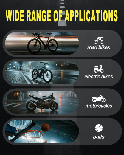 cyctravel Mini Bike Pump, 130PSI Bike Pump With Gauge Includes Overheat Protection, Electric Bike Air Pump with Presta and Schrader Valve for All Types of Bicycle, Electric Bike Tires and sports balls