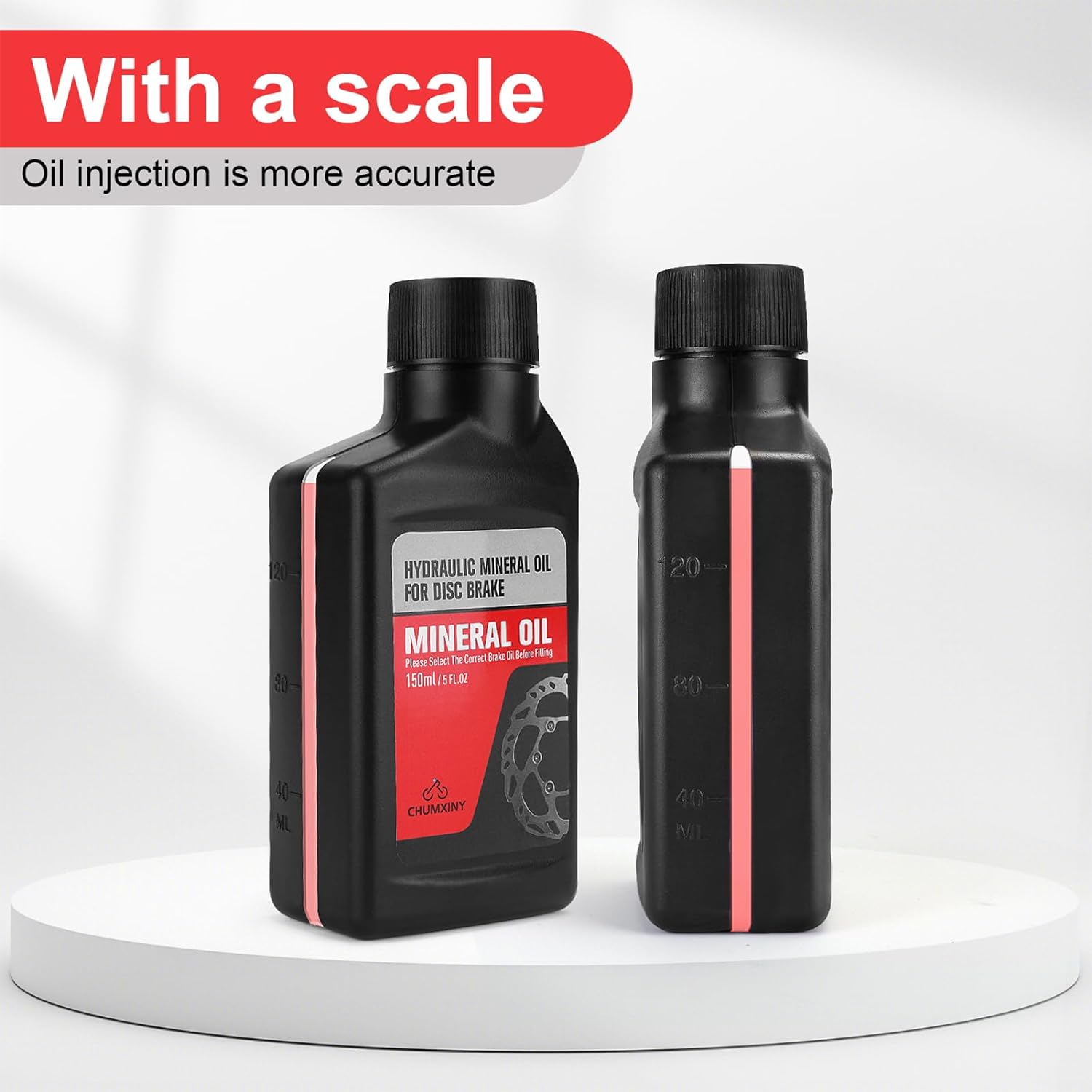  Brake Bleed Kit for Shimano Hydraulic Brakes, Mountain Bike Brake Bleeder kit Including 300ML Mineral Brake Fluid, Clear Funnel and Instruction Manual.