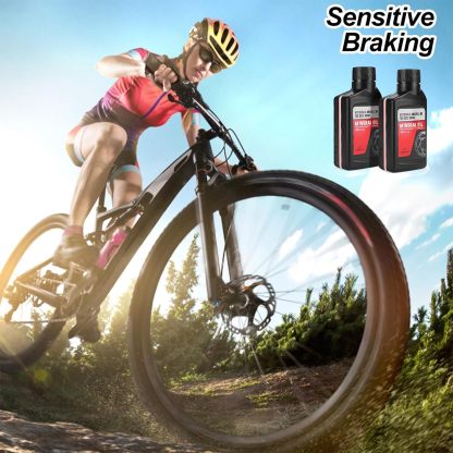  Brake Bleed Kit for Shimano Hydraulic Brakes, Mountain Bike Brake Bleeder kit Including 300ML Mineral Brake Fluid, Clear Funnel and Instruction Manual.