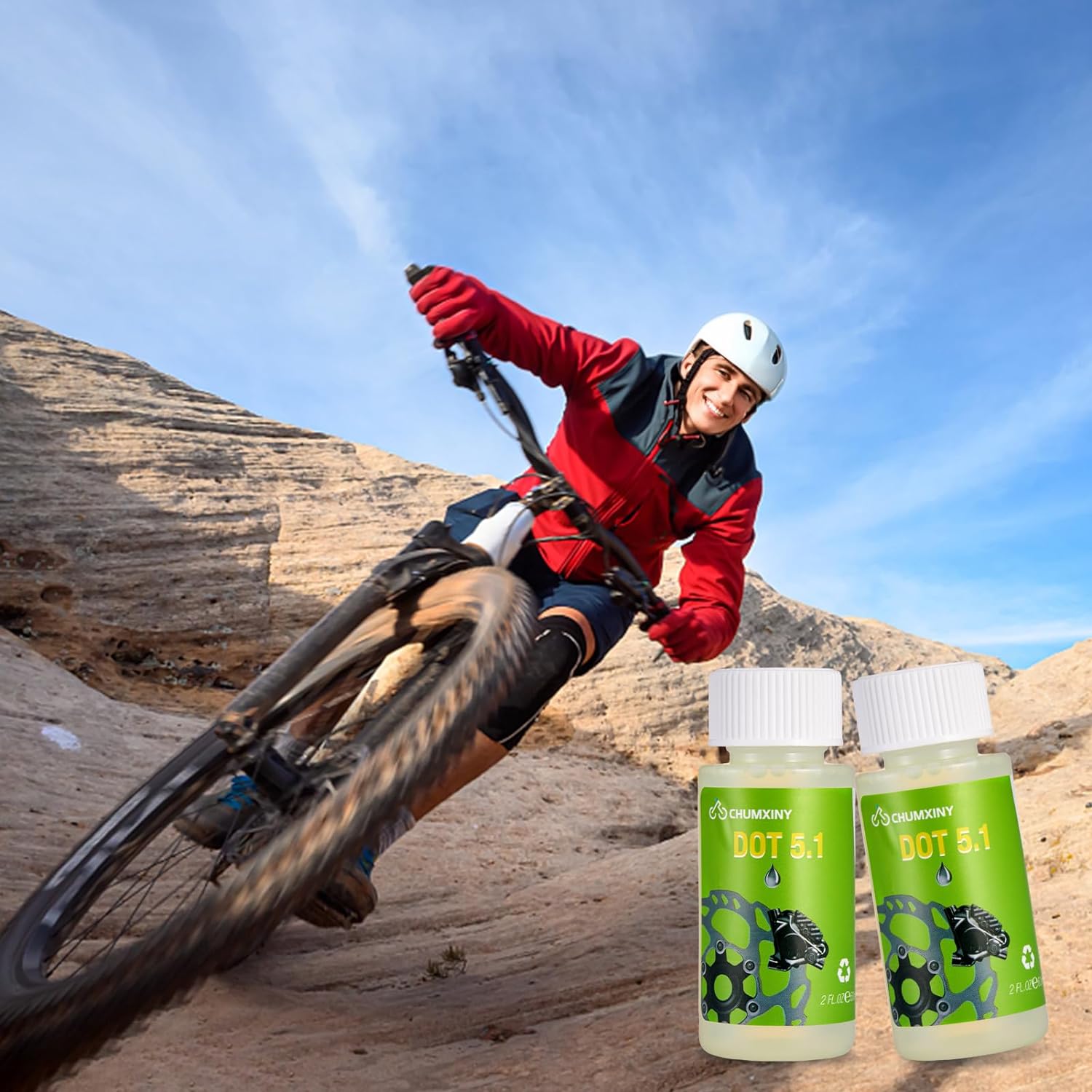 Brake Bleed Kit for SRAM, Avid Range of Hydraulic Disc Brakes, Including High Performance DOT 5.1 Brake Fluid(120ml)