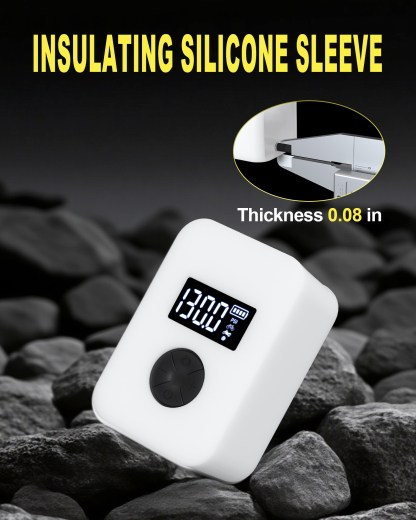 cyctravel Mini Bike Pump, 130PSI Bike Pump With Gauge Includes Overheat Protection, Electric Bike Air Pump with Presta and Schrader Valve for All Types of Bicycle, Electric Bike Tires and sports balls