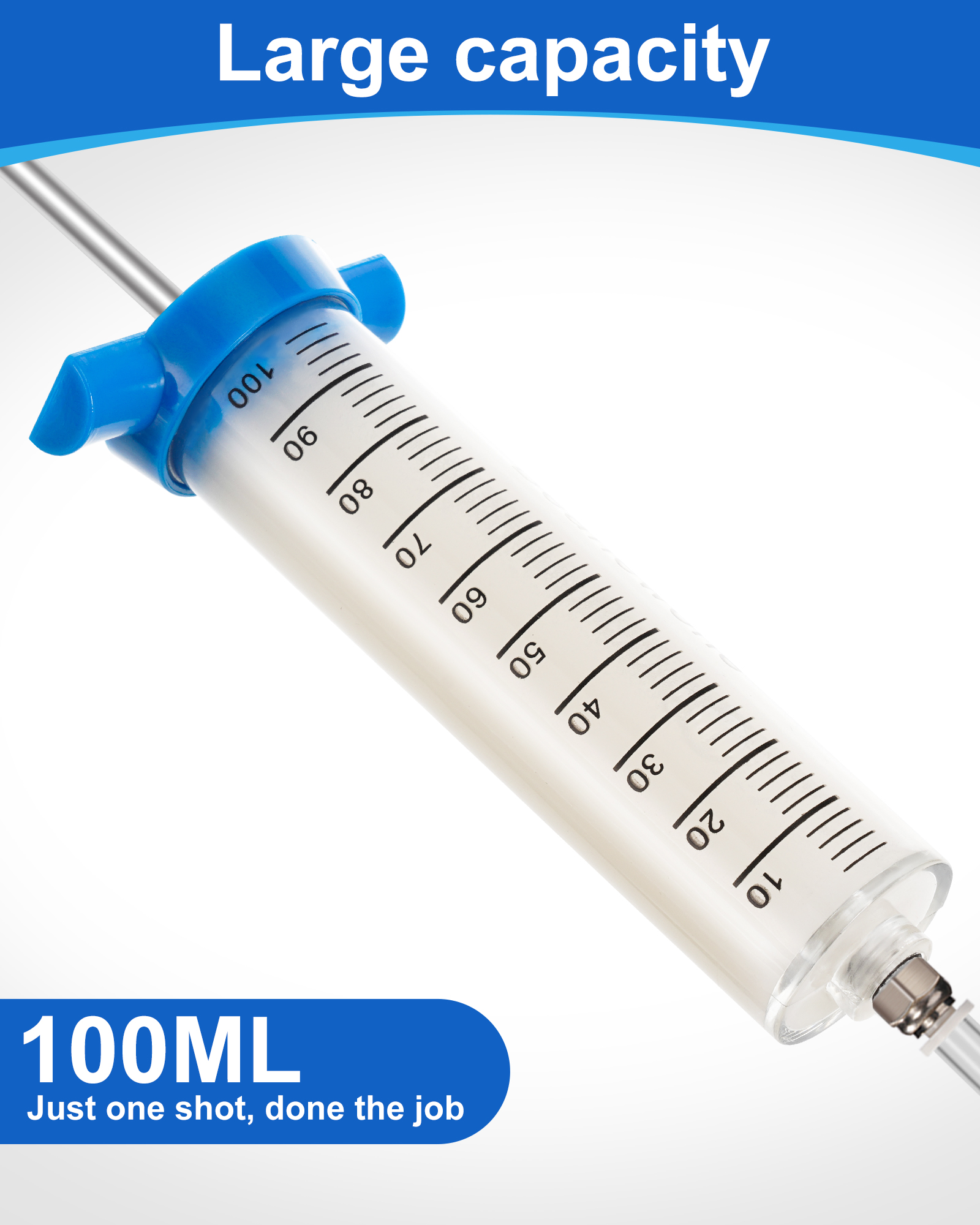 Beanewone Bicycle Tubeless Tire Sealant Injector Syringe, Tubeless Sealant Injector Syringe for Tubeless Tyre Sealant and Stans No Tubes Tyre Sealant (100ml)