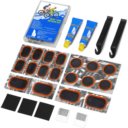 Beanewone Bike Tire Repair Kit, Bicycle Inner Tube Patch Kit with 18PCS Tube Patches, Tire Levers & Repair Glue – Portable Case for Bicycle & Inflatable Tubes