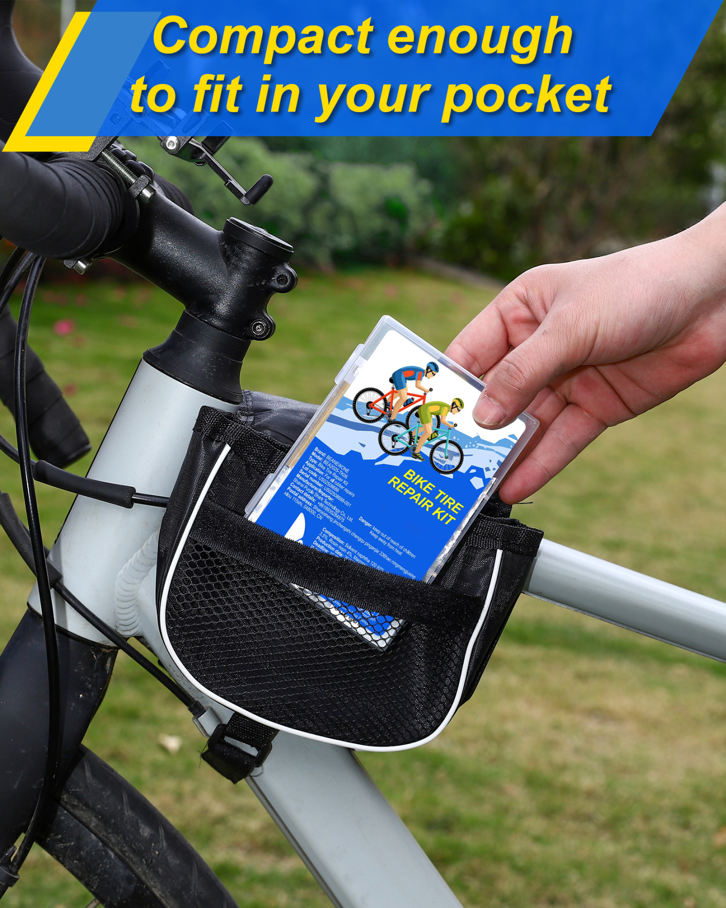 Beanewone Bike Tire Repair Kit, Bicycle Inner Tube Patch Kit with 18PCS Tube Patches, Tire Levers & Repair Glue – Portable Case for Bicycle & Inflatable Tubes