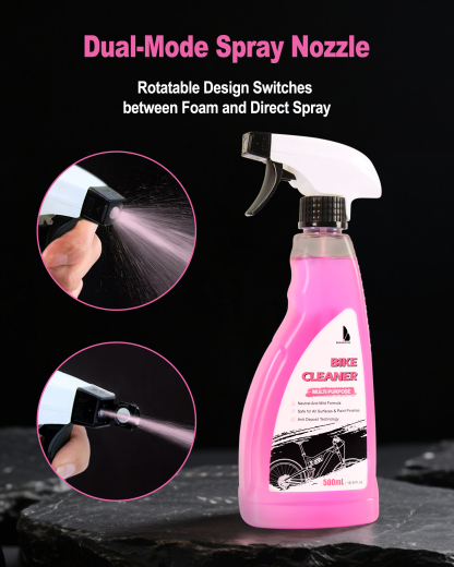 Beanewone Bike Cleaner, Bike Wash - Neutral & Mild Formula with Anti-Deposit Technology, Safe for All Bicycle Surfaces & Paint Finishes (500mL)