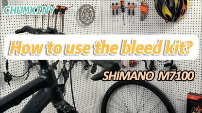  Brake Bleed Kit for Shimano Hydraulic Brakes, Mountain Bike Brake Bleeder kit Including 300ML Mineral Brake Fluid, Clear Funnel and Instruction Manual.