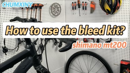  Brake Bleed Kit for Shimano Hydraulic Brakes, Mountain Bike Brake Bleeder kit Including 300ML Mineral Brake Fluid, Clear Funnel and Instruction Manual.