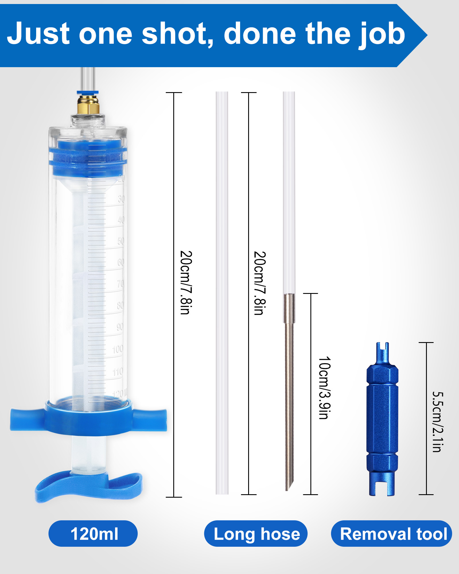 Beanewone Tubeless Tire Sealant, 500ml Bike Tire Sealant with Tubeless Sealant Injector, Delivers Long-Lasting Sealant Directly to MTB & Road Bicycle Tires