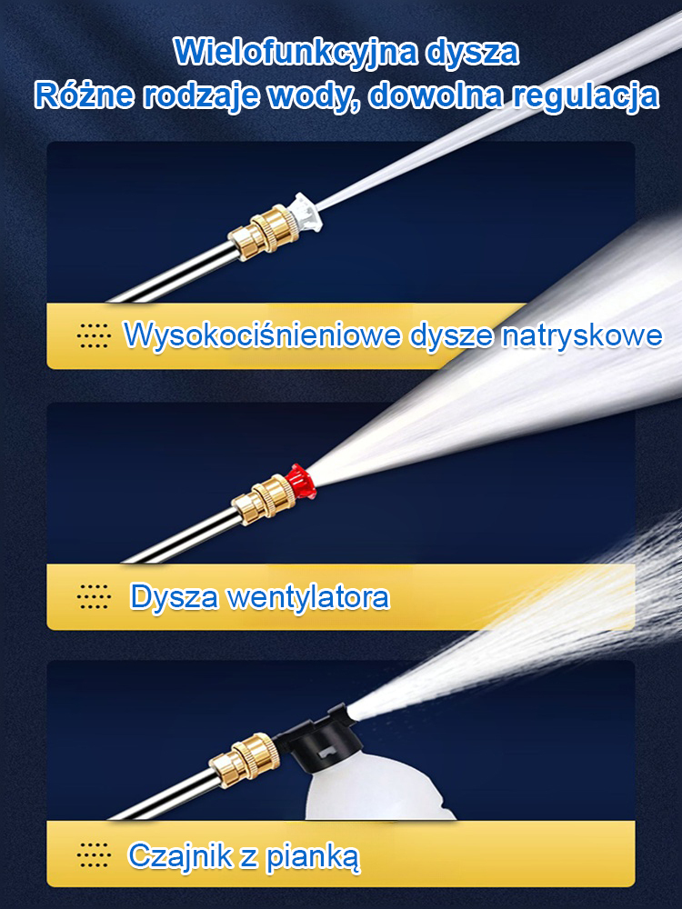 Domowy elektryczny wysokociśnieniowy pistolet do mycia samochodów