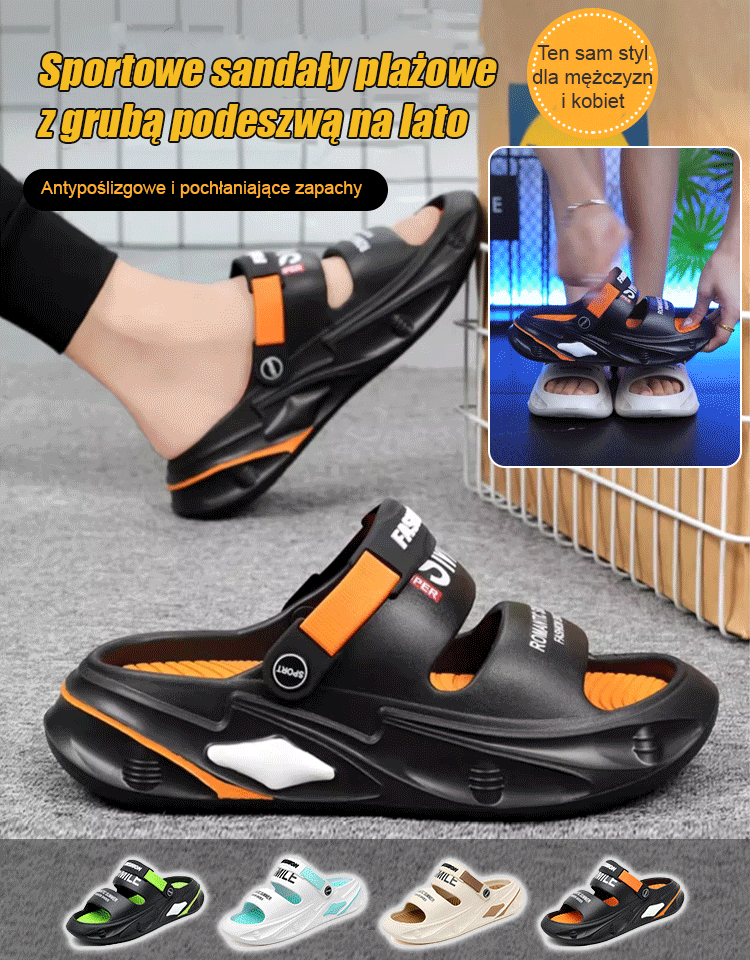 Sandały Para 2024 Letnie buty z dziurami