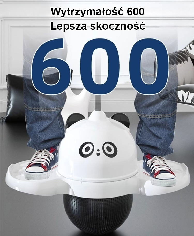 Zwiększona równowaga świecącej odbijającej się piłki