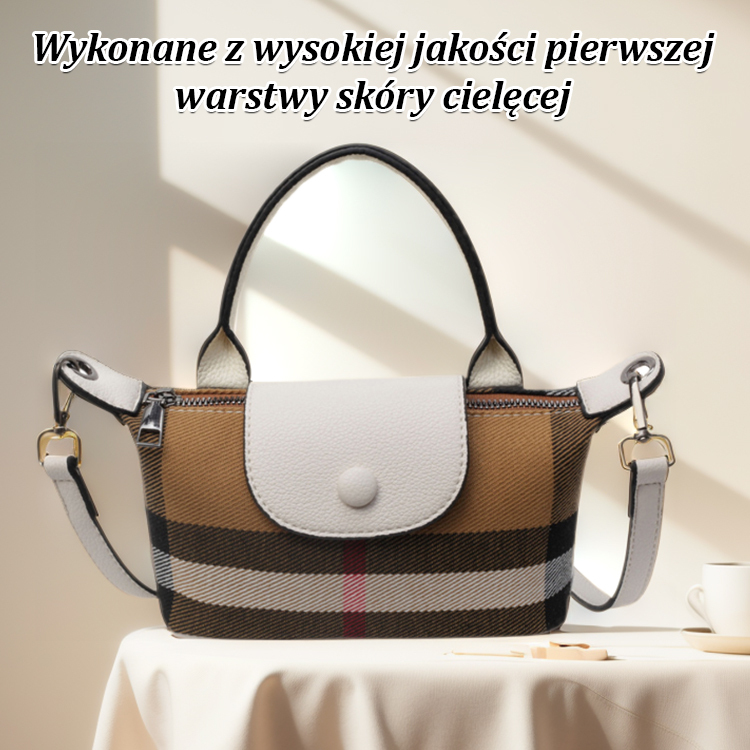 Modna mała torba na ramię w paski
