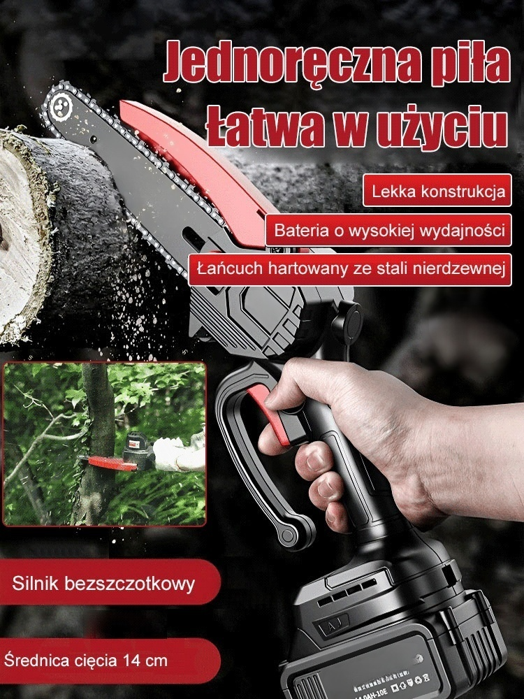 Niemiecka 4-calowa piła jednoręczna na baterie litowe