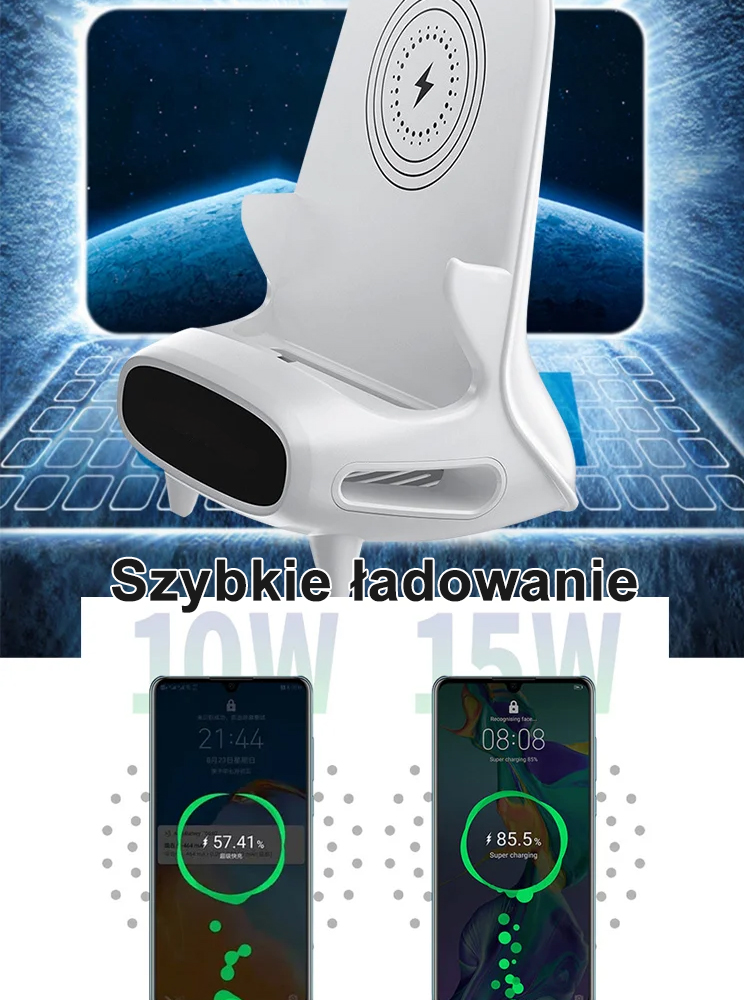 bezprzewodowy uchwyt do szybkiego ładowania telefonu komórkowego