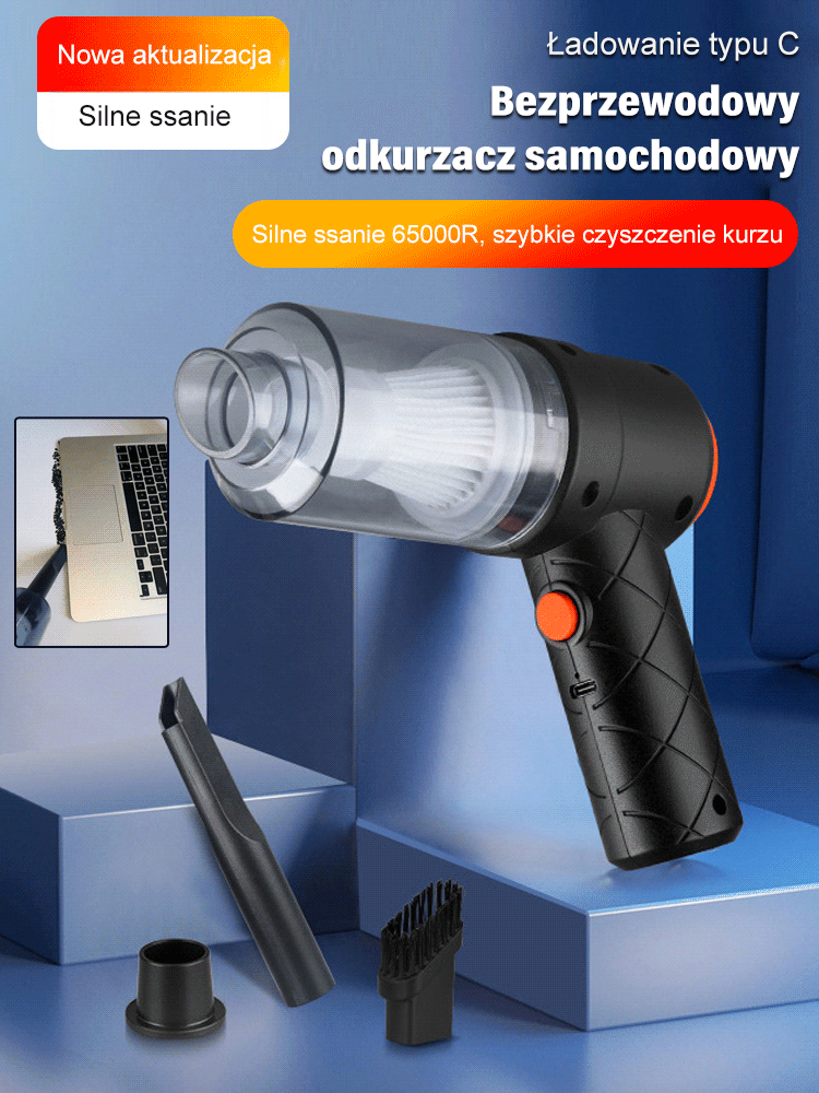 Bezprzewodowy odkurzacz samochodowy