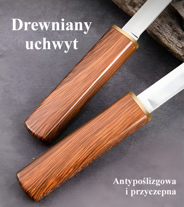 kuchenne noże z podwójnym ostrzem smoka i feniksa