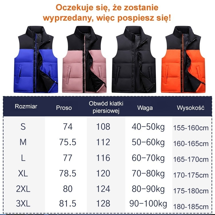 Kurtka puchowa, która utrzymuje ciepło nawet do -25℃ 🥶, idealna na zewnątrz i jako warstwa wewnętrzna! 🧥