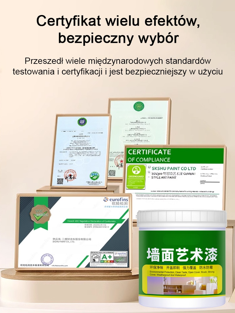 【Automatyczne naprawianie pęknięć】Wysoko elastyczna uniwersalna farba wodoodporna do wewnętrznych i