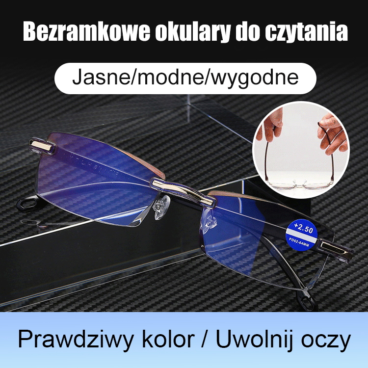 Bezramkowe okulary do czytania marki Centennial