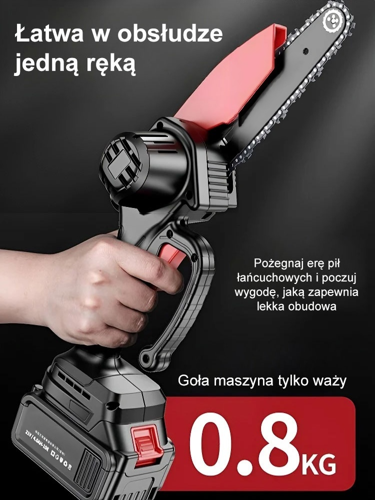 Niemiecka 4-calowa piła jednoręczna na baterie litowe