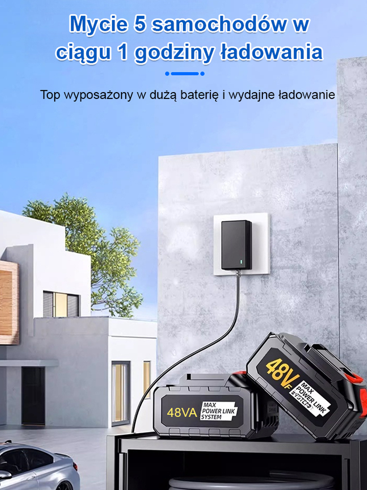 Domowy elektryczny wysokociśnieniowy pistolet do mycia samochodów