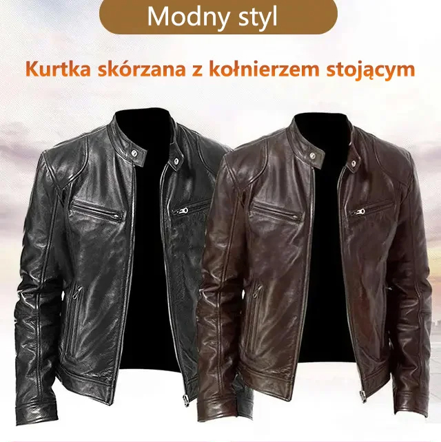 Wie kann ein Mann ohne seine eigene Lederjacke auskommen? 🍂🍁 Perfekt für Herbst und Winter, 100% Blickfang! 👀🧥