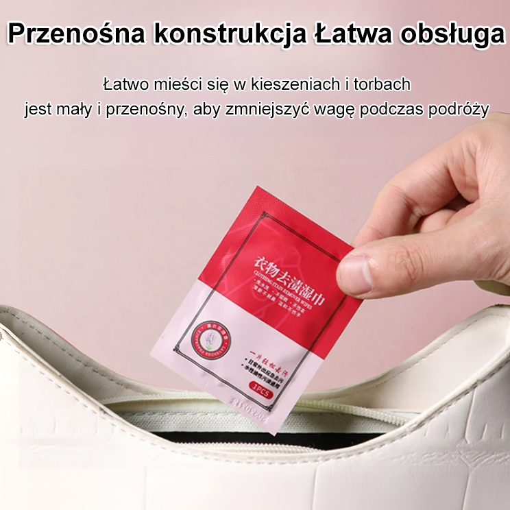 Chusteczki do usuwania plam z odzieży
