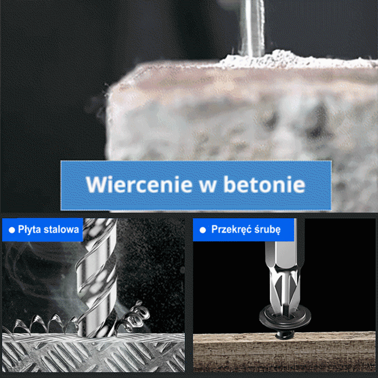 Niemiecka dwubiegowa wiertarka udarowa o wysokim momencie obrotowym