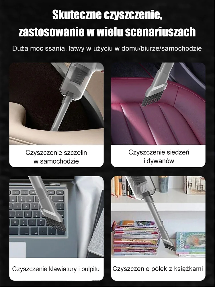Bezprzewodowy odkurzacz samochodowy