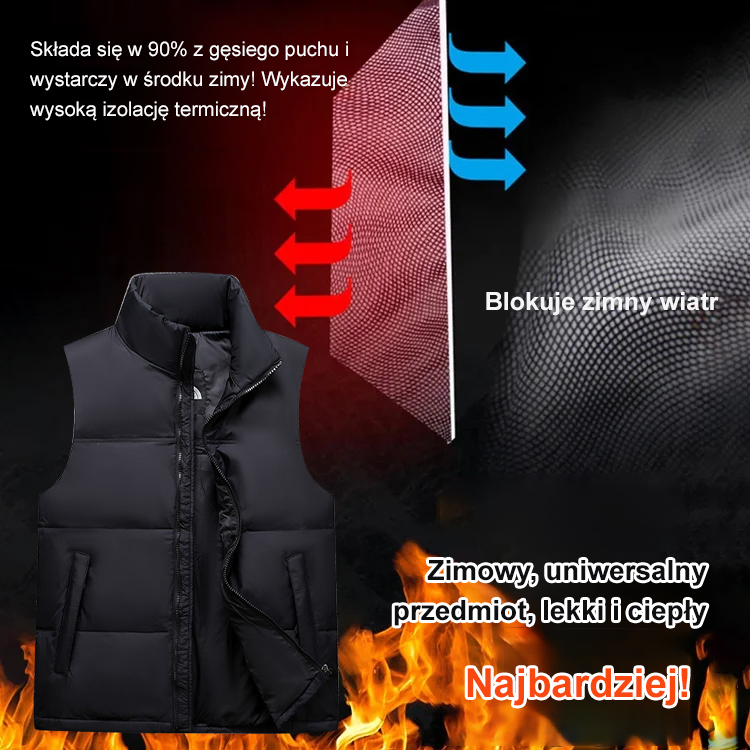 Kurtka puchowa, która utrzymuje ciepło nawet do -25℃ 🥶, idealna na zewnątrz i jako warstwa wewnętrzna! 🧥