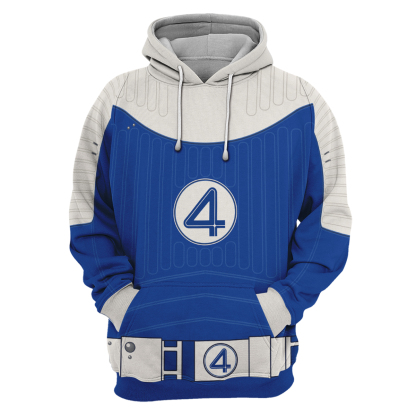 The Fantastic Four 2025 First Steps Thing Ben Grimm Uniform Cosplay Hoodie