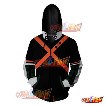 Anime Katsuki Bakugou Hoodie Cosplay Jacket Zip Up-otakuplan