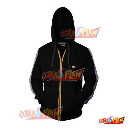 Noragami Yato Black Hoodie Cosplay Jacket Zip Up-otakuplan