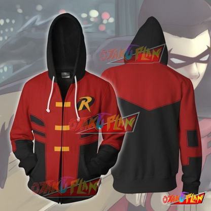 Robin Tim Hoodie - Drake Young Justice Jacket-otakuplan