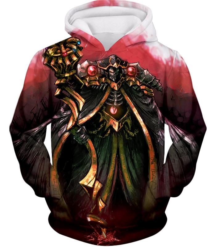 Overlord Ultimate Sorcerer King Guild Master Ainz Ooal Gown Cool Anime Hoodie OL042-otakuplan