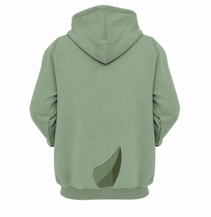 Axew Green Tail Cosplay Hoodie - back view
