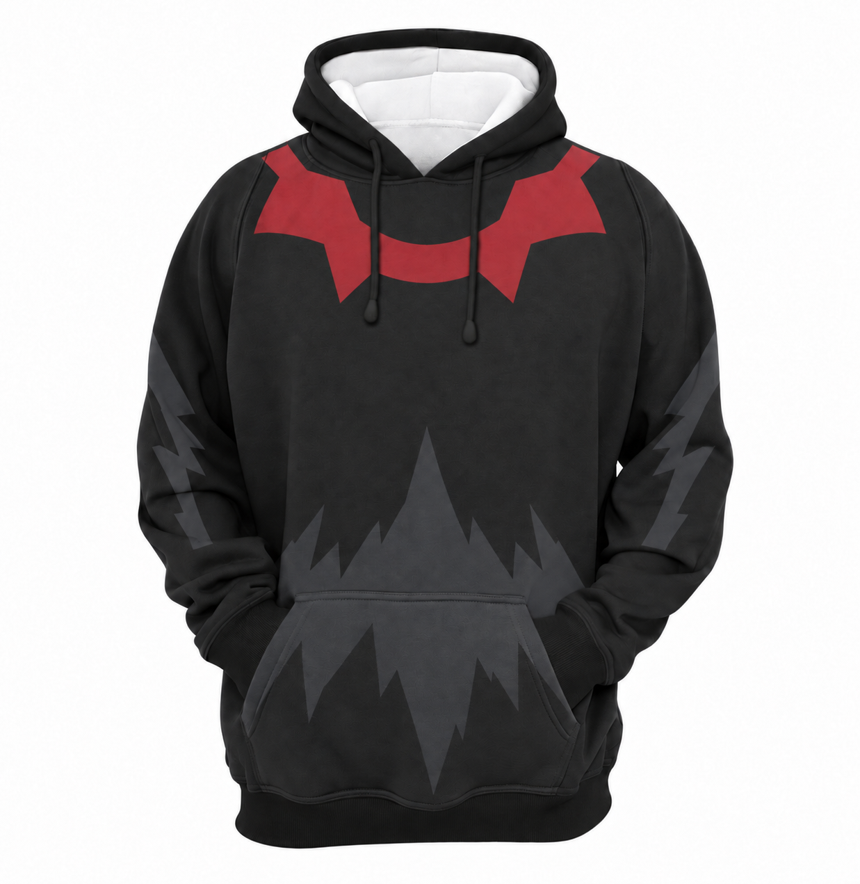 Darkrai Black Ruff Cosplay Hoodie - front view