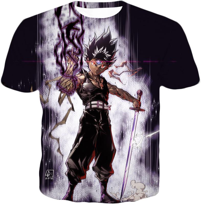 Yu Yu Hakusho Hiei Dragon of The Darkness Flame T-Shirt - Yu Yu Hakusho 3D Shirts And Clothing-otakuplan