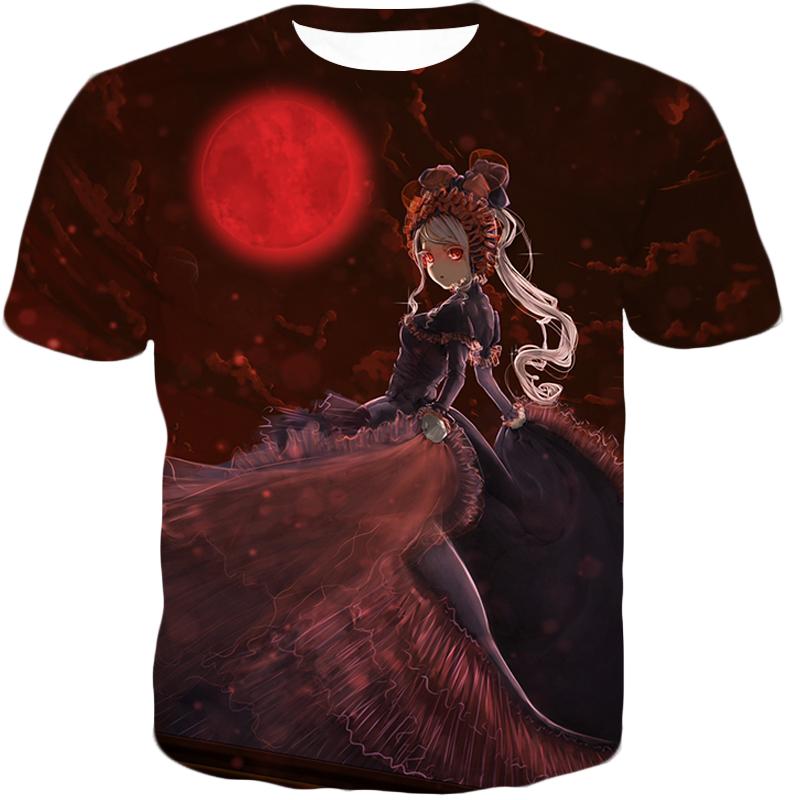 Overlord Three Floors Guardian True Vampire Shalltear Bloodfallen Cool Graphic Promo T-Shirt OL095-otakuplan