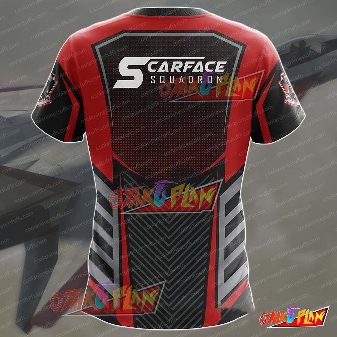 Ace Combat Scarface Squadron T-shirt-otakuplan