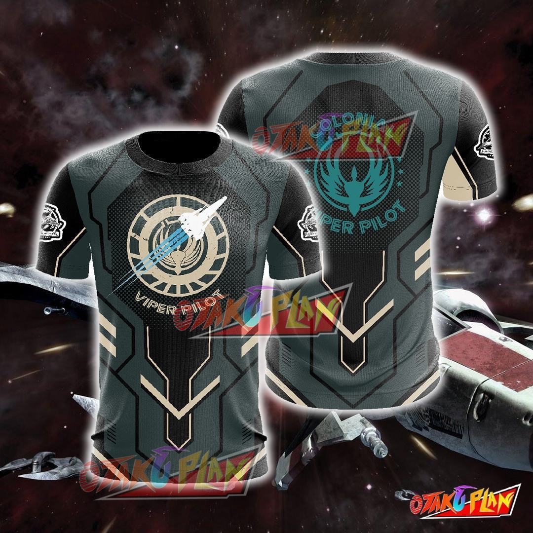 Battlestar Galactica Colonial Viper T-shirt B3-otakuplan