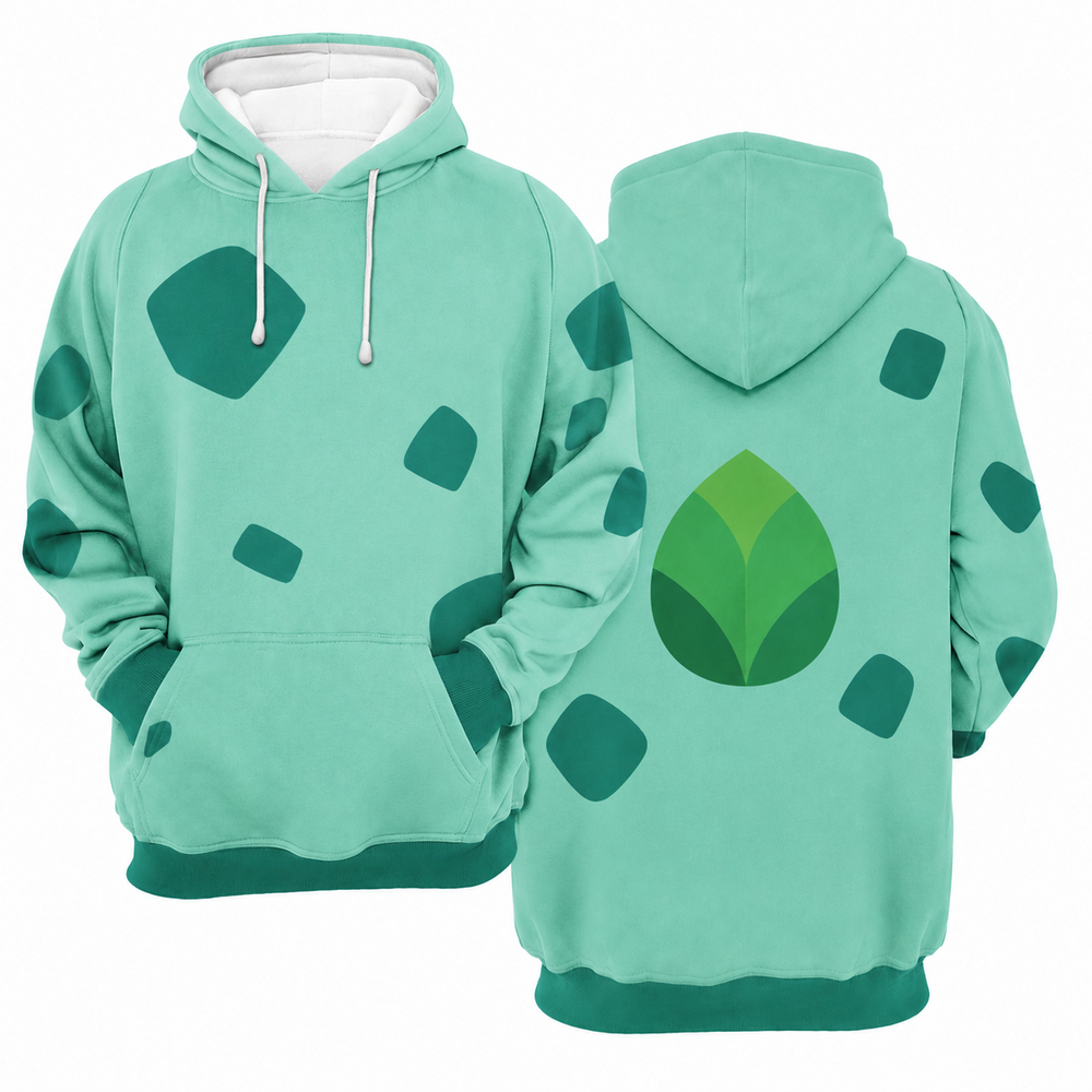 Growth Paths Pokemon Cosplay Hoodie Collection - Bulbasaur