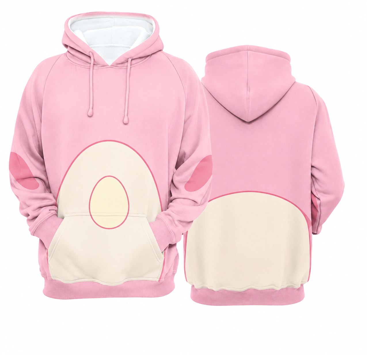 Pastel Comfort and Cute Companions Pokemon Cosplay Hoodie Collection - Chansey