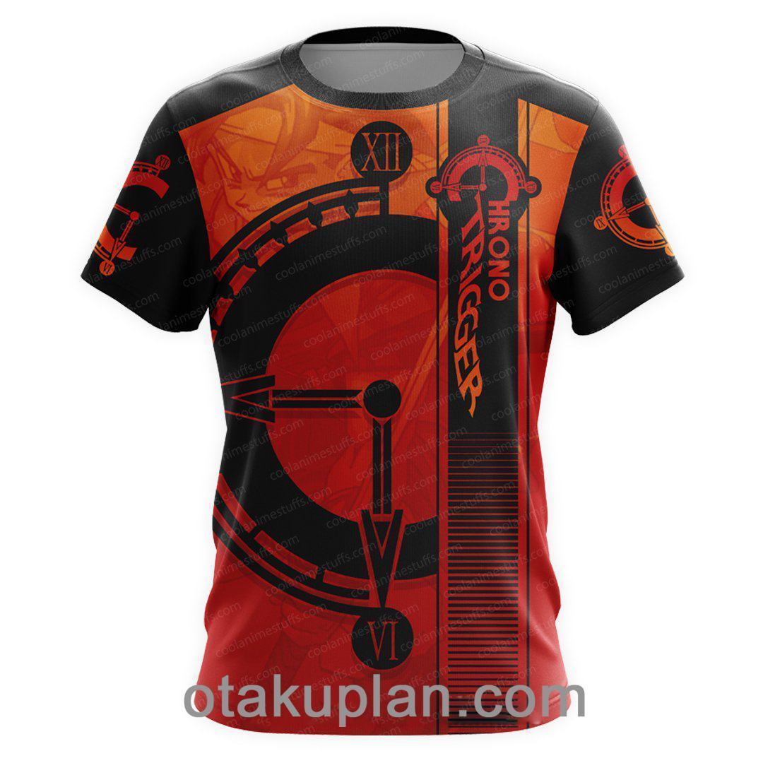 Chrono Trigger Red And Black T-shirt-otakuplan