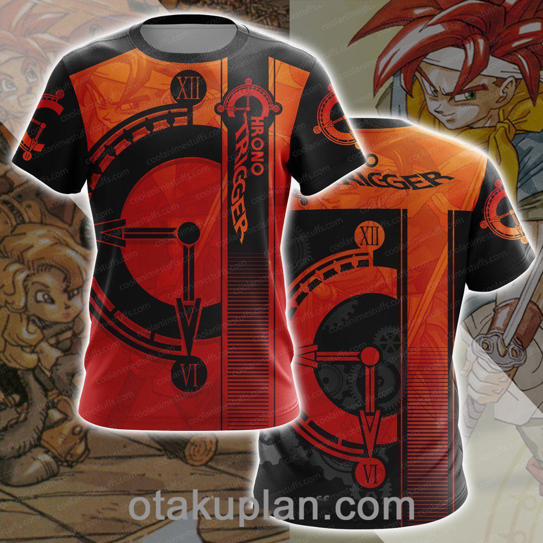 Chrono Trigger Red And Black T-shirt-otakuplan